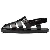 PRADA Interwoven Straps Flat Sandals