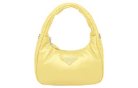 PRADA Soft Sheep Leather Shoulder Bag Handbags Mini Women's Yellow