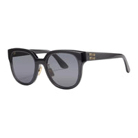 MIU MIU Plate Frame Round Sunglasses Women's Black