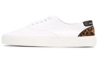 SAINT LAURENT Low Top Stylish Skateboarding Shoes Men's White Black