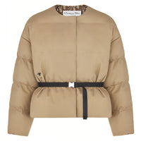 DIOR Puffer Jacket Women's Beige