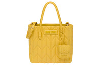 MIU MIU Soft Sheep Leather Shoulder Bags Handbags Women's Sun Yellow