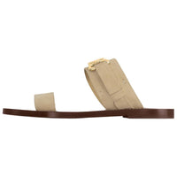 LOUIS VUITTON Slip-Resistant Slide Slippers Women's Khaki