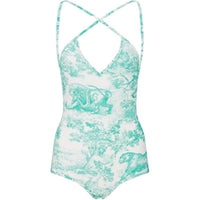 DIOR SS24 One piece Swimsuit Women's Green