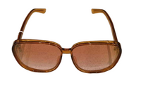 DIOR Irregular Shape Sunglasses Women's Brown