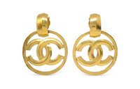 CHANEL Pre-Owned 1996 Interlocking CC Clip-on Earrings