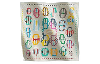 HERMES Silk Scarves Women's White