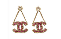CHANEL Earrings Women's Red