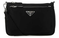 PRADA Nylon Shoulder Bag Crossbody Bag Women's Black
