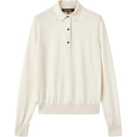 Loro Piana FW24 Cashmere Sweater Women's Pure White