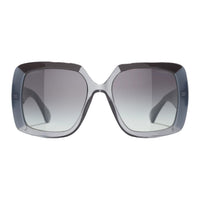 CHANEL High-grade Resin Square Sunglasses Unisex Gray Blue