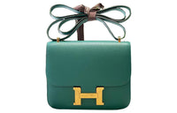 HERMES Constance Epsom Leather Shoulder Bag Crossbody Bag Regular Women's Peacock Green