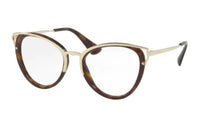 PRADA Metal Cat Eye Eyeglass Frames Women's Multicolor