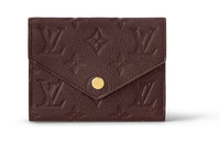 LOUIS VUITTON Victorine Leather Victoria Wallet Regular Women's Burgundy
