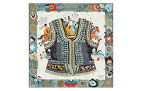 HERMES Silk Scarves Women's Gray Green