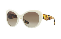 PRADA Plastic Irregular Shape Sunglasses Women's Tortoiseshell