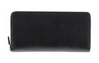 PRADA Cow Leather Wallet Men's Black