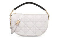 DIOR Sheepskin HOBO Handbag, Shoulder Bag Medium Size Women's White