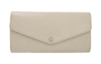 LOUIS VUITTON Leather Wallet Regular Women's Beige
