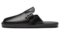 PRADA Rubber Sole Abrasion Resistant Closed Toe Slippers Men's Black