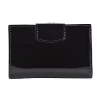 CELINE Patent Leather Calfskin Wallet Women's Black