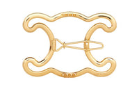 CELINE Brass Hair Clip Women's Gold