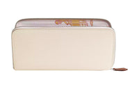HERMES Silk'In Epsom Leather Wallet Women's Chalk White/Brocade Purple/Cardamom