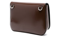 PRADA Leather Shoulder Bag Crossbody Bag Mini Men's Coffee