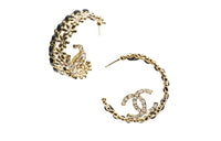 CHANEL Earrings Women's Gold