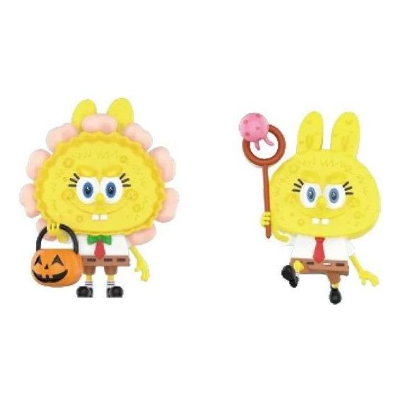 Pop Mart x Spongebob The Monsters Labubu 'Jack O Lantern and Jellyfish Catcher' 210300246-604595403