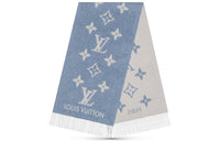 LOUIS VUITTON Studdy Reykjavik Knit Scarves Women's Blue
