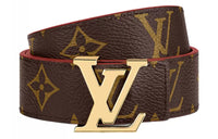 LOUIS VUITTON Leather Belts Women's Brown
