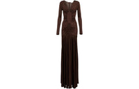 SAINT LAURENT Ruched detail Gown