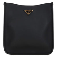 PRADA Grained Leather Crossbody Bag Shoulder Bag Women's Black