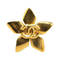 CHANEL 1996 CC logo Floral Brooch