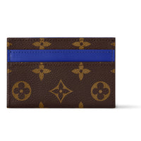 LOUIS VUITTON Coated Canvas Card Holder Men's Indigo