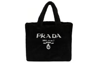 PRADA Sheepskin Handbag Women's Black