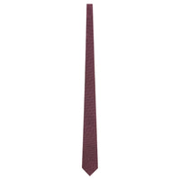 SAINT LAURENT Silk Ties Unisex Burgundy Red