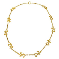CHANEL 1990s Logo lettering Chain Necklace