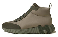 HERMES Hip-Hop High-Top Casual Shoes Men's Brown Green
