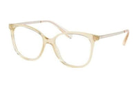 CHANEL Acetate Irregular Shape Eyeglass Frames Women's Light Brown