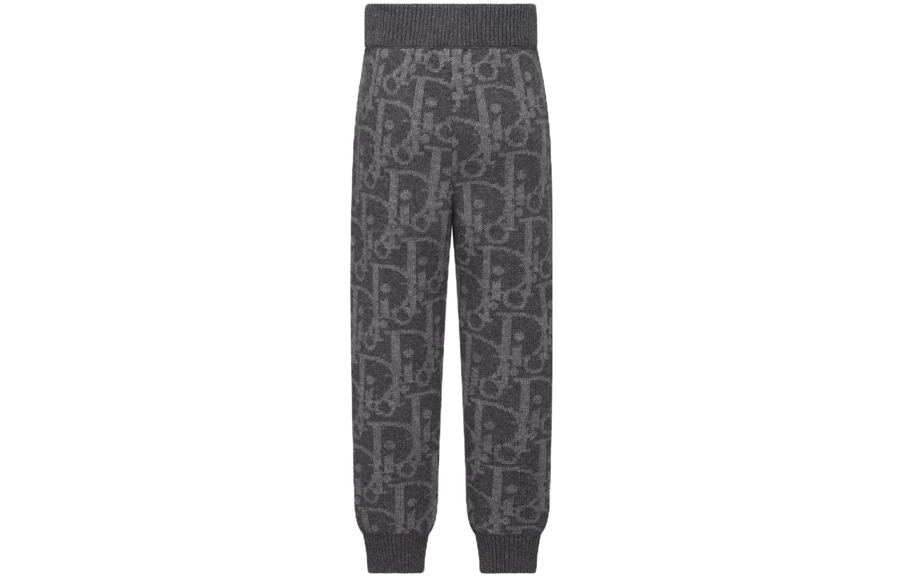 Teenagers DIOR Knitted Sports Pants Gray