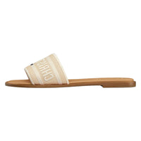 DIOR Dioriviera Abrasion Resistant Slide Slippers Women's Beige