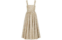 DIOR Mid-Length Belted Dress Slip Dresses Women's Gold