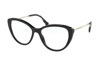MIU MIU Acetate Irregular Shape Eyeglass Frames Women's Black