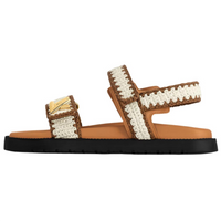 LOUIS VUITTON Sunset Painted Series Strap Sandals Women's Brown