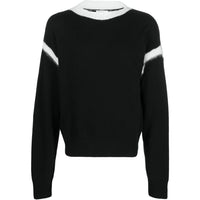 SAINT LAURENT Crewneck Long-Sleeved Knitted Jumper