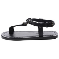 SAINT LAURENT Nu Pieds One Strap Sandals Women's Black