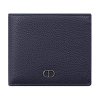 DIOR Calfskin Wallet Men's Marine Blue