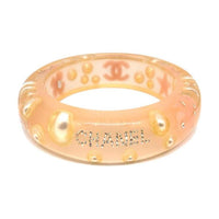 CHANEL Acrylic Bangles Women's Pink